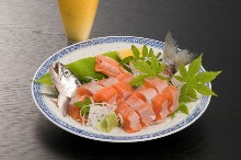 Trout sashimi