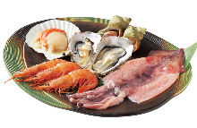 Assorted seafood