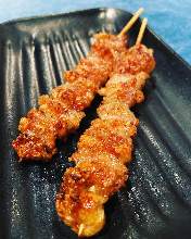 Chicken Skin Skewers (Salt, Sauce, Spice)