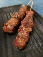 Grilled lamb skewer