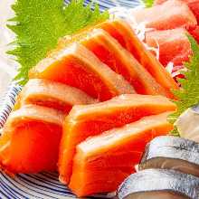 Salmon sashimi