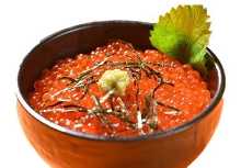 Salmon roe rice bowl