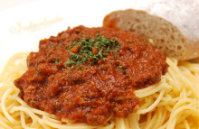 Tradition of meatsauce spaghetti