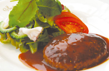 All beef hamburg steak