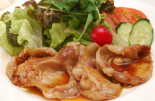 Sauteed pork ginger sauce