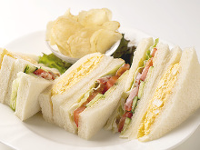 Egg salad & vegetable sandwich