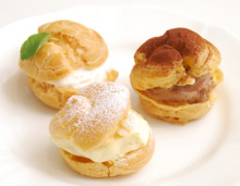 Chef's handmade cream puff