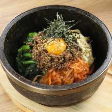 Stone grilled bibimbap