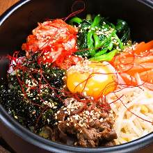 Stone grilled bibimbap