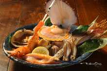 Assorted seared dishes