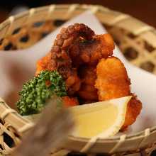 Fried octopus
