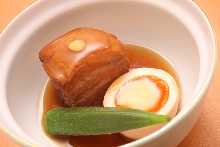 Simmered pork belly