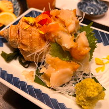 Whelk sashimi
