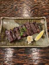 Charcoal grilled Wagyu beef sirloin steak