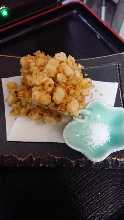Mixed tempura of corn