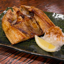 Charcoal grilled Atka mackerel
