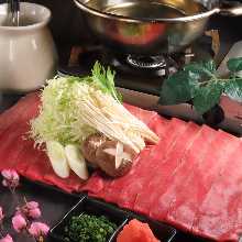 Beef tongue shabu-shabu