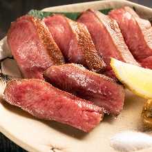 Thick-cut beef tongue