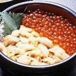 Sea urchin and salmon roe rice bowl