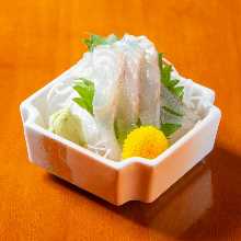 Atka mackerel sashimi