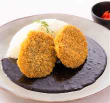 Wagyu beef Minced meat cutlet curry