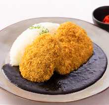 Wagyu beef mince cutlet & cutlet curry