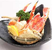 Grilled red king crab