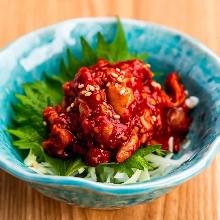 Chanja (Korean spicy marinated cod innards)