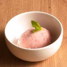 Strawberry sorbet