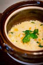 (Rice Porridge) in Chicken Broth