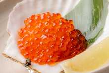 Salmon roe snacks