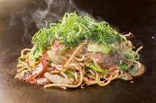 Yakisoba noodles with salt