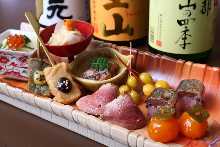 Assorted Obanzai (Kyoto-style home recipes)