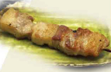 Grilled pork skewer