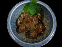 Shigureni (boiled dish in soy sauce)