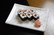 Plum perilla sushi rolls
