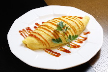 Rice omelet