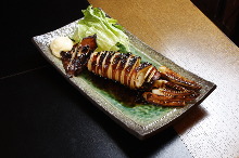 Grilled Whole Squid