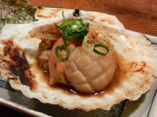 Grilled scallop with butter