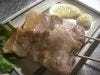 Pork rib skewer