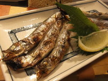 Shishamo smelt with roe