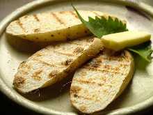 Charcoal grilled Japanese yam