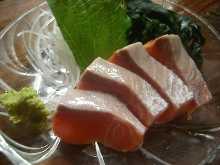 Salmon sashimi