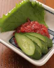 Jellyfish with pickled plum