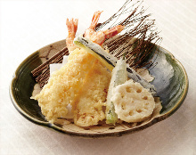 Large shrimp tempura