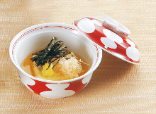 Deep-fried tofu in broth