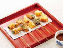 Assorted fried cutlet skewers, 5 kinds Assorted fried cutlet skewers, 5 kinds