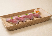 Roast beef sushi Roast beef sushi