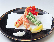 Red king crab tempura