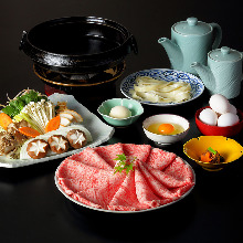 Wagyu beef sukiyaki